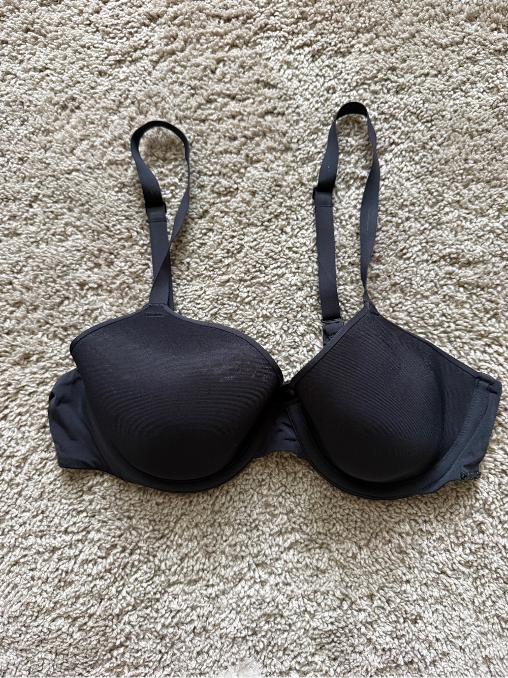 SKIMS Black T-Shirt Bra with Smooth Contour Cups